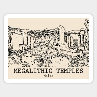 Megalithic Temples - Malta Magnet